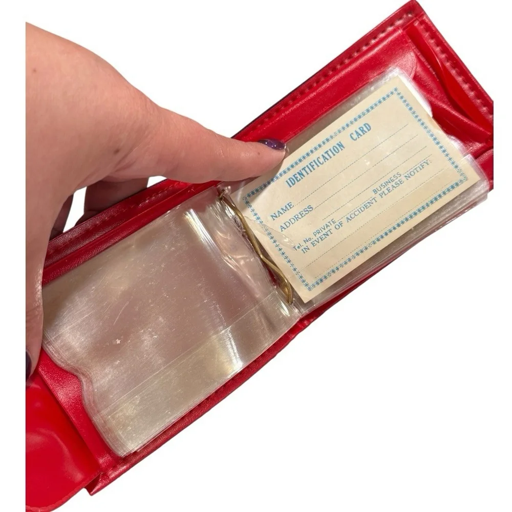NEW Vintage Mickey Mouse Canvas Wallet Blue & Red - Mouse Power